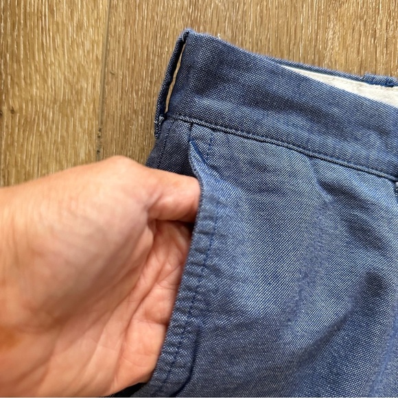 J. Crew Men’s Dark Blue Flat Front Cotton Chino Shorts Size 33 GUC - Picture 4 of 6